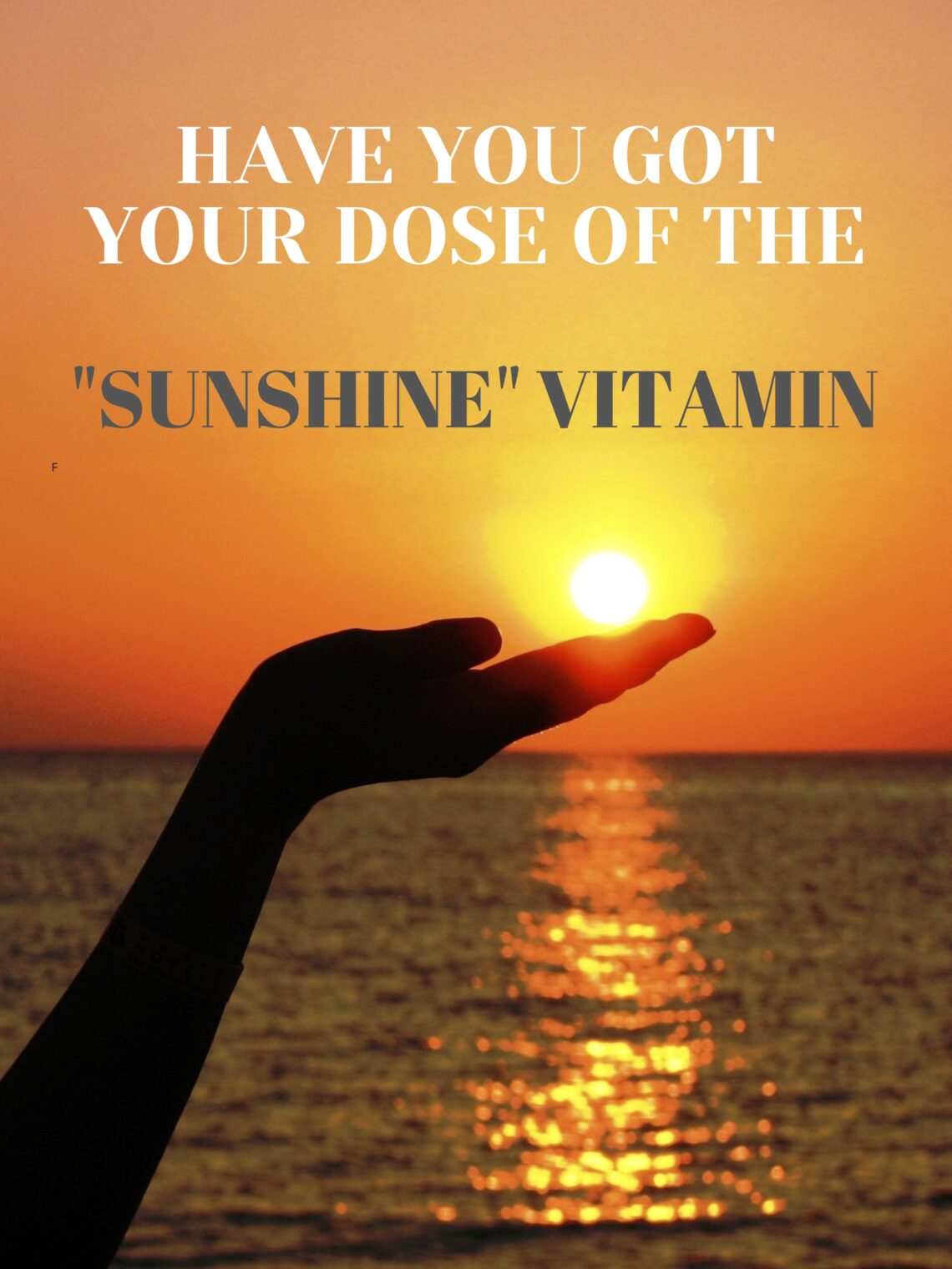 Infographic with a question - whether our patients have enough of the sunshine vitamin
