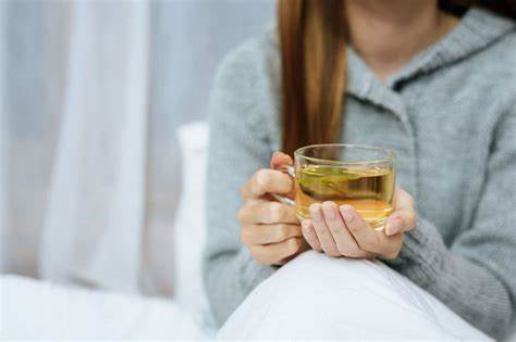 Women Having a cup of Green Tea