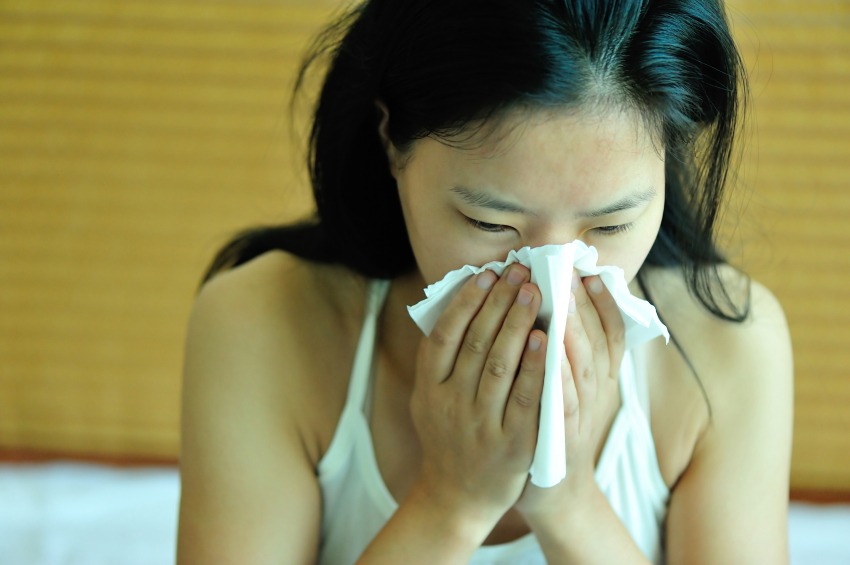 Women with the sniffles